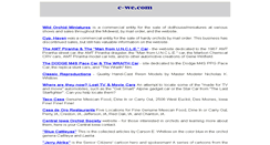 Desktop Screenshot of c-we.com
